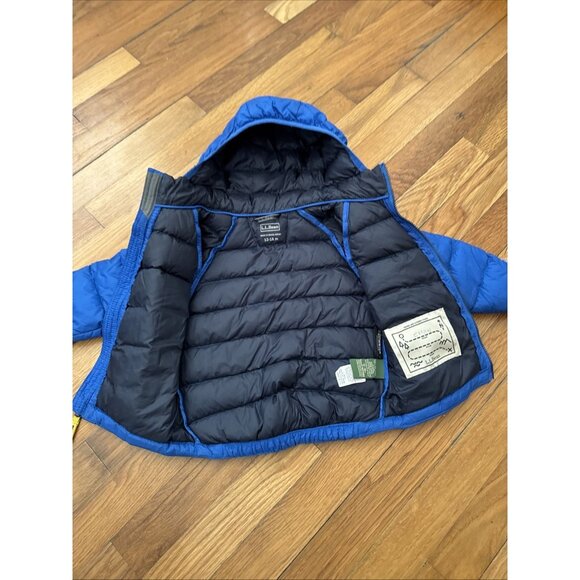 L.L. Bean Kids' Ultralight 650 Down Jacket Baby Toddler Size 12-18 m Blue - Picture 8 of 8